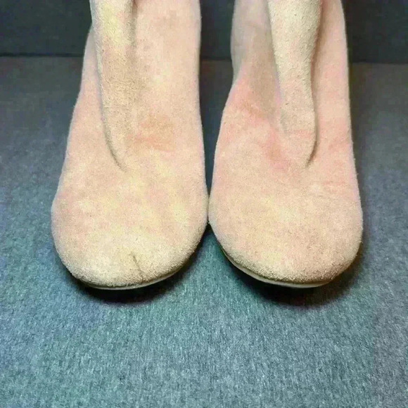 Kenneth Cole Reaction Carlyn Block Heel Booties Blush Suede Women’s Size 9.5 - Picture 14 of 15